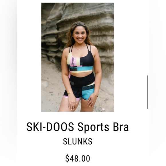SLUNKS SKI-DOOS Sports Bra Size XL - Picture 4 of 4